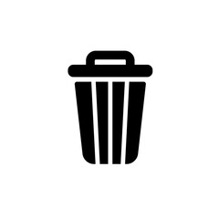 Trash Icon Vector Illustration in Trendy Flat Design