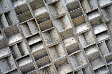 Patterned concrete wall background