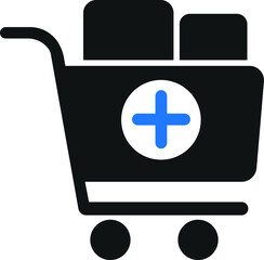 Add to cart icon vector illustration