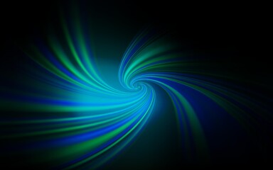 Fototapeta premium Dark BLUE vector background with wry lines. Colorful abstract illustration with gradient lines. A completely new design for your business.