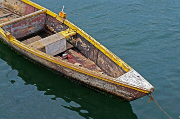 Old boat on sea, Rio de Janeiro