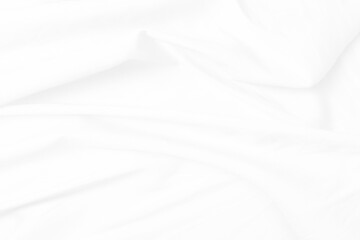Obraz premium Tło białe tkaniny miękkie pomarszczone patrem tkaniny i powierzchni. Białe tło miękkie colth. Biała tkanina marszczy się.