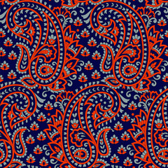 seamless pattern with paisley