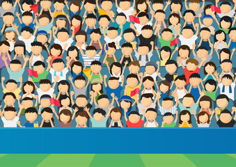 スタジアムの観客