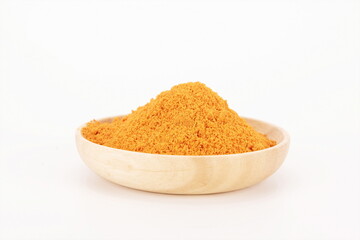 Marinated chicken seasoning in a wooden bowl