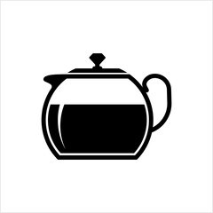 Tea Kettle Icon, Tea Pot, Hot Water Boiling Device