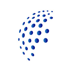  dot technology icon vector design illustration