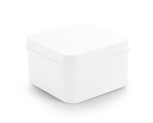 white gift box isolated on white background