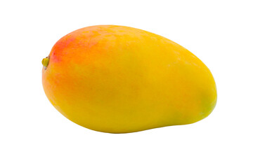 Ripe mango isolated on white background.
