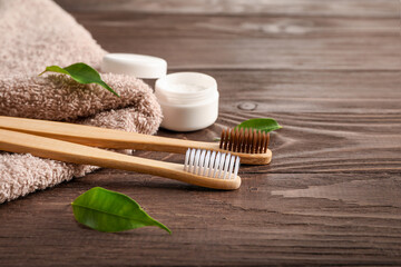 Natural dental products, ecological concept