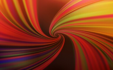 Dark Orange vector background with wry lines. A sample with colorful lines, shapes. Pattern for your business design.