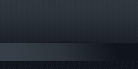 Dark black modern polygonal abstract presentation background. geometric illustration with gradient. background texture design for poster, banner, card and template. Vector illustration with carbon