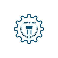 lawyer logo vector icon