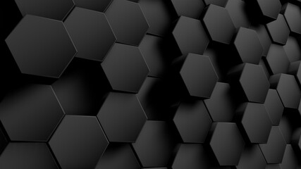 Abstract geometric hexagonal background. Grunge surface, 3d rendering Embossed Hexagon , honeycomb white Background ,light and shadow