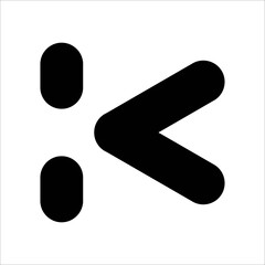Letter K logo design template elements. Initials  K  logo icon vector 