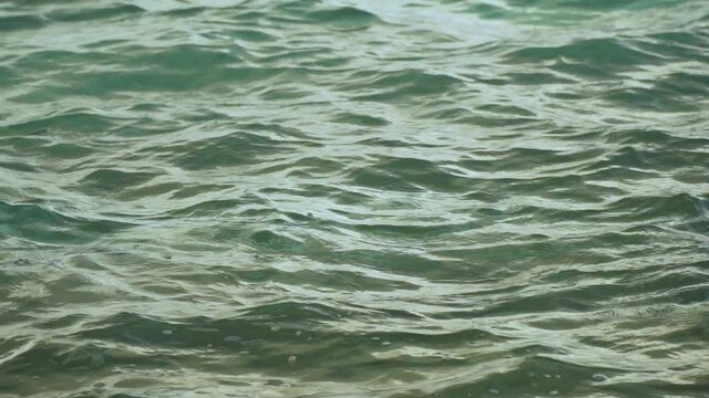 Static background footage of ocean surface with gentle waves and ripples, slow