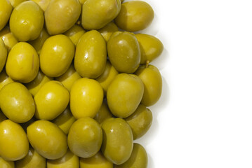 Tasty mix olives background.