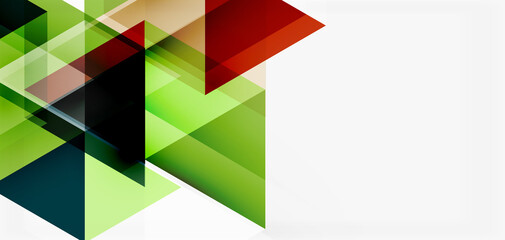 Fototapeta premium Geometric abstract background, mosaic triangle and hexagon shapes. Trendy abstract layout template for business or technology presentation, internet poster or web brochure cover, wallpaper