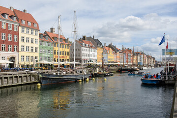 Fototapeta na wymiar The Nyhavn at copenhagen, Denmark