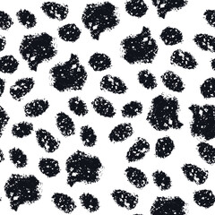Dog footprints seamless pattern. Vector stock illustration eps 10.