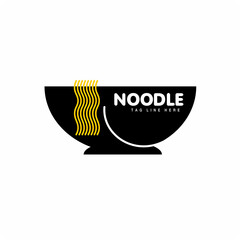 Noodles bowl , Noodle Logo Template Design