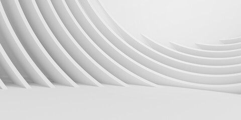 Fototapeta premium Abstact white background 3d illustration