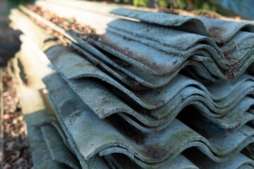Asbestos cement roofing sheets