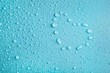 Water drops in shape of heart