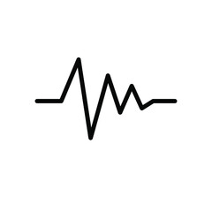 Heart pulse icon template