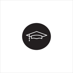 Graduation cap  education icon vector
