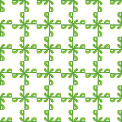 Vector seamless pattern texture background with geometric shapes, gradient colored in green, white colors.