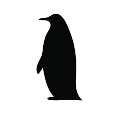 penguin icon black vector illustration