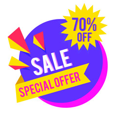 special offer sale tag design