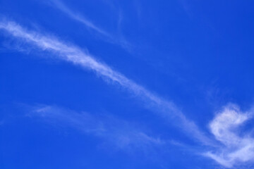 Beautiful blue skies and white clouds for background work.