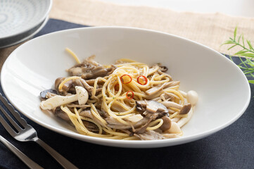 きのこの和風パスタ