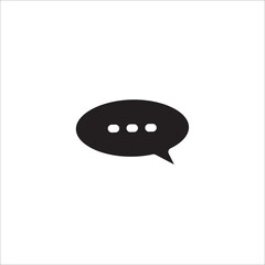 Bubble speech icon vector