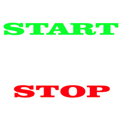 START STOP  - obrazy, fototapety, plakaty