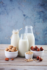dairy free milk drink and ingredients - 359954010