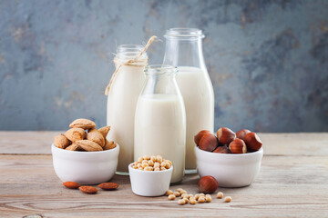 dairy free milk drink and ingredients - 359954022