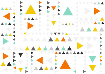 Creative triangle geometric abstract background. Dynamic shapes composition. Flat and clean style. Applicable for any graphic works.