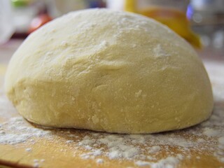 rolling pin and dough