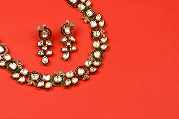 kundan necklace set, Indian Traditional Gold Jewellery,Indian wedding jewellery,