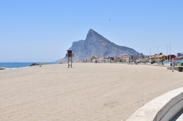 La Linea, Cadiz, Gibraltar Straight, Barriada y Playa de La Atunara