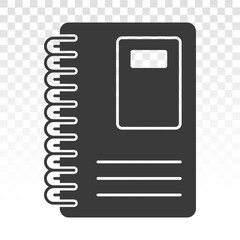 Diary book or journal flat icons for apps and websites