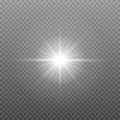 White sparkles, stars