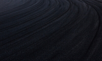 Motor Racing Track Corner Apex / Tire tracks on asphalt