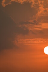 Sunset in the sky