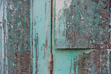 old contractor or construction trailer and road sign