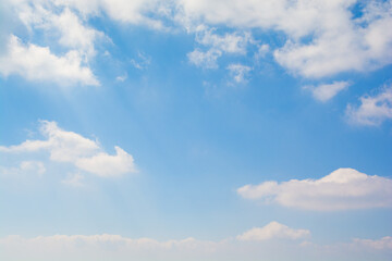 Blue sky background with cloud