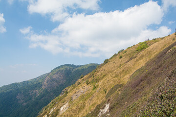 Beautiful mountain and good view at Kew Mae Pan Nature Trail in Doi Inthanon National Park - Chiang Mai, Thailand